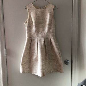 Cream and Gold A-line Dress